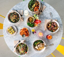 dishes at flower child in lakewood ranch